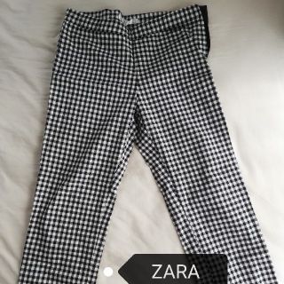 ザラ(ZARA)のZARAギンガムチェックパンツ(カジュアルパンツ)