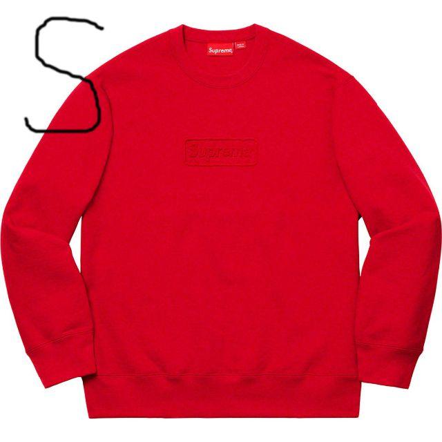 赤 Supreme Cutout Logo Crewneck Red スウェット スウェット 赤 Supreme Cutout Logo Crewneck Red スウェット スウェット