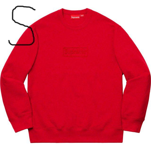 M Supreme Cutout Logo Crewneck 赤 国内正規品