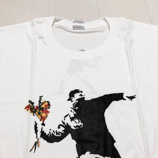 新品】BanksyバンクシーTシャツ(XL)ホワイトの通販 by アジアン