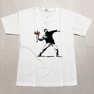 【新品】BanksyバンクシーTシャツ(XL)ホワイトの通販 by アジアン