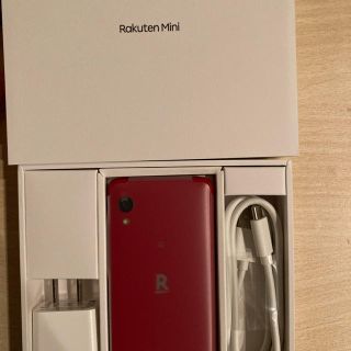 ラクテン(Rakuten)のRAKUTEN mini レッド　新品未開封(スマートフォン本体)