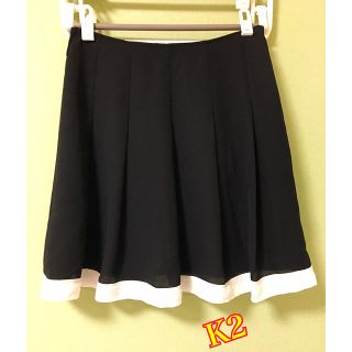 ケーツー(K2)の【K2】 モノトーン　キレイめスカート(ひざ丈スカート)