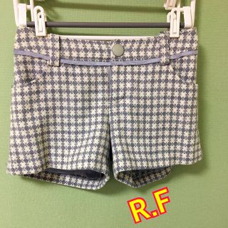 アールエフ(R・F)の【R.F】 千鳥柄　可愛い　ショートパンツ(ショートパンツ)