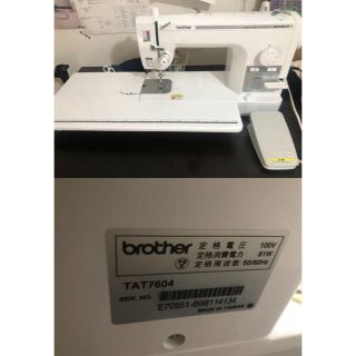 ほぼ新品○brotherブラザーミシン ヌーベルクチュール たっとし TAT7604○WI ほぼ新品○brotherブラザーミシン ヌーベルクチュール たっとし TAT7604○WI