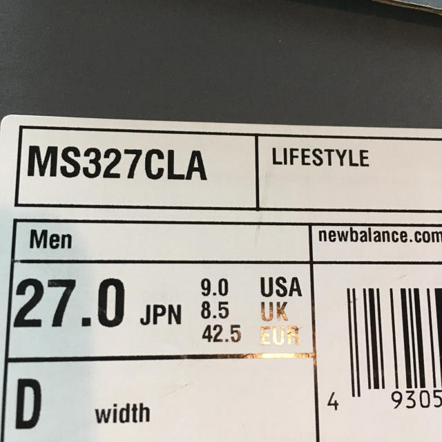 New Balance(ニューバランス)の27cm MS327 CLA NEW BACANCE オレンジ　ニューバランス メンズの靴/シューズ(スニーカー)の商品写真