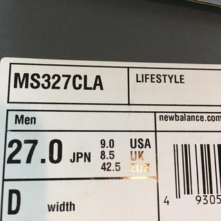 New Balance - 27cm MS327 CLA NEW BACANCE オレンジ ニューバランスの ...
