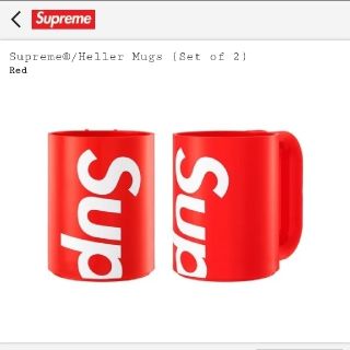 シュプリーム(Supreme)のSupreme Heller Mugs Red(グラス/カップ)