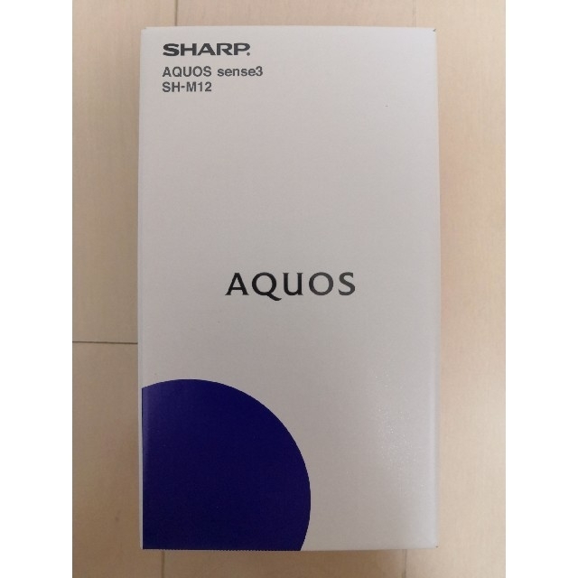 スマートフォン/携帯電話新品  AQUOS sense3 SH-M12 シルバーホワイト②