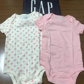 ベビーギャップ(babyGAP)のギャップ80☺︎くまさんロンパース　プチバトー、ラルフ、ザラ、ユニクロ好きに(ロンパース)