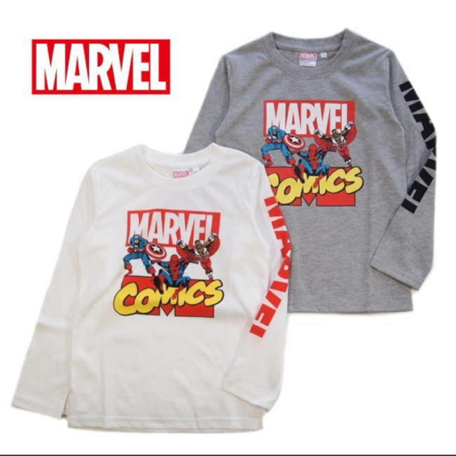 MARVEL(マーベル)の110cm MARVEL 長袖Ｔシャツ  グレー　1枚 キッズ/ベビー/マタニティのキッズ服男の子用(90cm~)(Tシャツ/カットソー)の商品写真