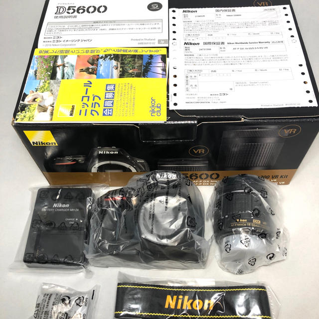 新品未使用 Nikon D5600 AF-P18-55レンズKITメーカー保証付