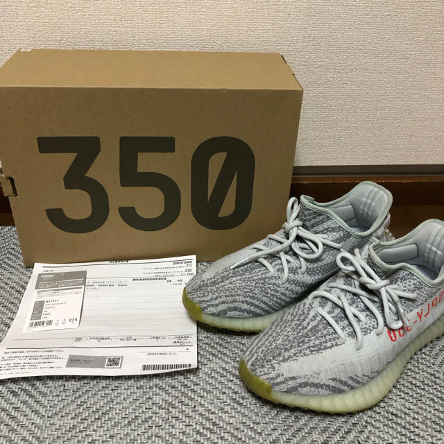 靴/シューズyeezy boost 350 v2 blue tint