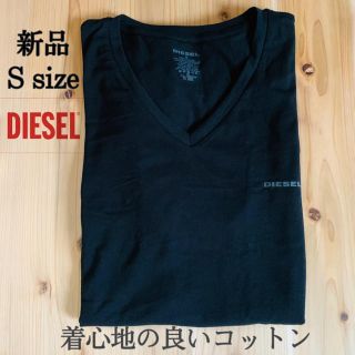 ディーゼル(DIESEL)のDIESEL ディーゼル コットンTシャツ　アンダーウェア 　Vネック　ブラック(Tシャツ/カットソー(半袖/袖なし))