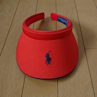 ポロラルフローレン(POLO RALPH LAUREN)の★格安 RalphLAUREN GOLF(ラフルローレン)バイザー オレンジ★(ウエア)