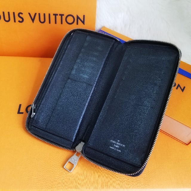 LOUIS VUITTON(ルイヴィトン)の美品⭐即日/本物保証♪ ルイヴィトン ダミエ ヴェルティカル ジッピー 長財布 メンズのファッション小物(長財布)の商品写真