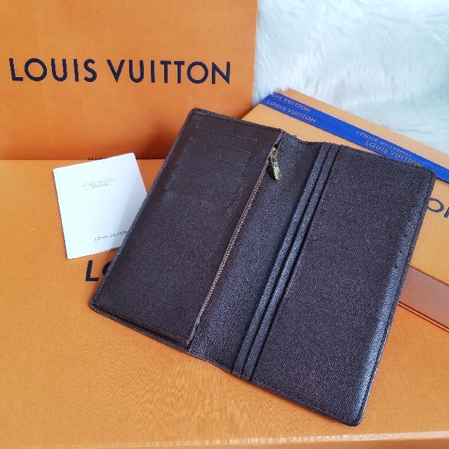 LOUIS VUITTON(ルイヴィトン)の美品⭐即日発送♪本物保証♥️ ルイヴィトン 定価９万円 ダミエ ブラザ 長財布 メンズのファッション小物(長財布)の商品写真