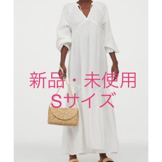 エイチアンドエム(H&M)の新品　H&M カフタンワンピース Sサイズ(ロングワンピース/マキシワンピース)