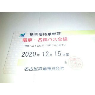 最新!名古屋鉄道 名鉄　株主優待乗車証　(電車・バス全線定期タイプ)(その他)