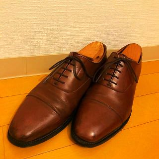 クロケットアンドジョーンズ(Crockett&Jones)の【SCOTCH GRAIN】革靴・ブラウンストレートチップ(ドレス/ビジネス)