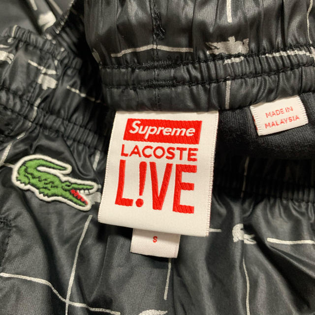 Supreme(シュプリーム)のSupreme Lacoste Reflective Pant Black S メンズのパンツ(その他)の商品写真