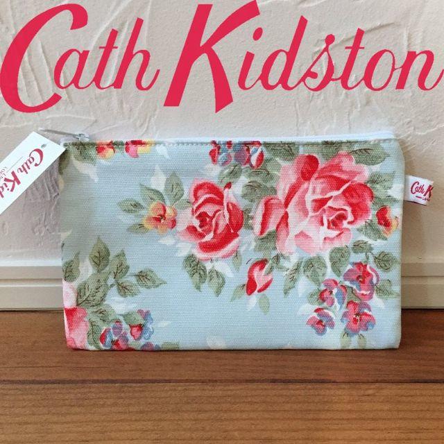 Cath Kidston(キャスキッドソン)の新品 UK製 キャスキッドソン コットンフラッパース イングリッシュローズ レディースのファッション小物(ポーチ)の商品写真