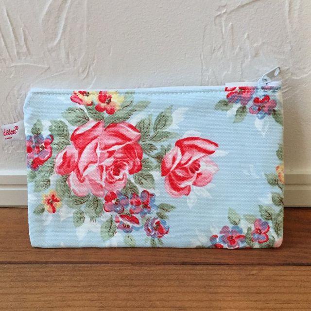 Cath Kidston(キャスキッドソン)の新品 UK製 キャスキッドソン コットンフラッパース イングリッシュローズ レディースのファッション小物(ポーチ)の商品写真