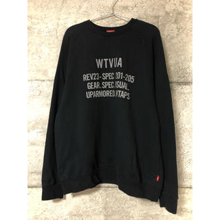 ダブルタップス(W)taps)のXL WTAPS WTVUA スウェット 黒 M L パーカー(スウェット)