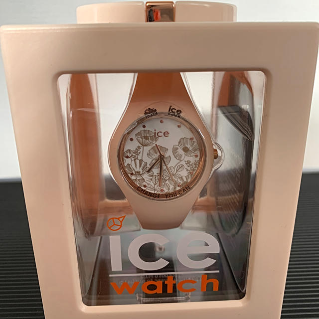 【新品・保証書付き】ice watch flower ピンク