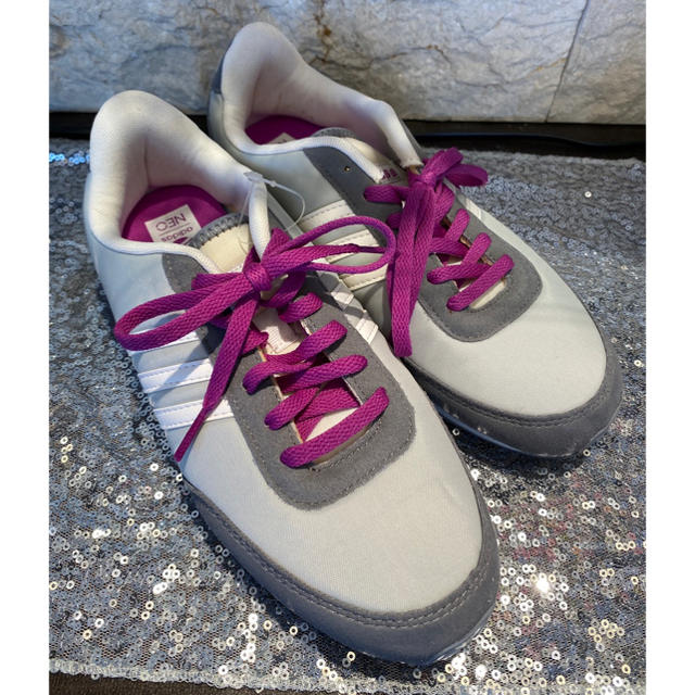 adidas(アディダス)のadidas NEO スニーカー 紫 パープル アディダス レディースの靴/シューズ(スニーカー)の商品写真