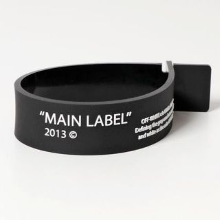 オフホワイト(OFF-WHITE)のOFF-WHITE LABEL THIN BRACELET(ブレスレット)