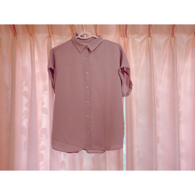 GU(ジーユー)のGU エアリーシャツ(半袖)  レディースのトップス(シャツ/ブラウス(半袖/袖なし))の商品写真
