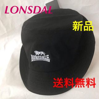 ロンズデール(LONSDALE)の⭐️LONSDALツイルハット‼️ロゴ刺繍、BLACK(ハット)