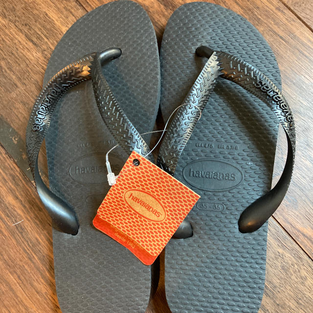 havaianas(ハワイアナス)の新品 havaianas ハワイアナス ブラック 35/36  レディースの靴/シューズ(ビーチサンダル)の商品写真