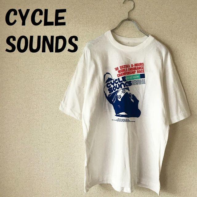 【人気】CYCLE SOUNDS 88年 鈴鹿8耐 プリント Tシャツ サイズL