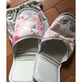 ローラアシュレイ(LAURA ASHLEY)の携帯スリッパとエコバッグ(その他)