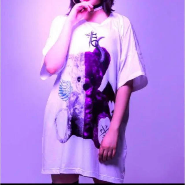 MILKBOY(ミルクボーイ)のTRAVAS TOKYO   天使と悪魔　くま ビッグ Tシャツ ホワイト新品 メンズのトップス(Tシャツ/カットソー(半袖/袖なし))の商品写真