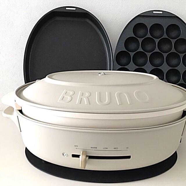 BRUNO ブルーノ　ホットプレート　オーバル　未使用　グレージュ