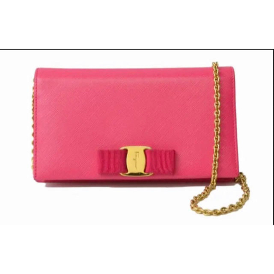 Salvatore Ferragamo - お値下げ中❤️新品❤️サルヴァトーレ フェラガモ リボン チェーンウォレット