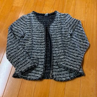 ザラキッズ(ZARA KIDS)のザラ　ガールズ　キッズ　入学式　ツィード　カーディガン　アウター　冠婚葬祭(カーディガン)