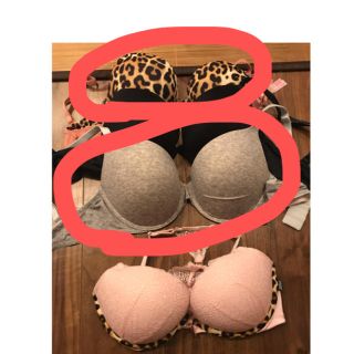 ヴィクトリアズシークレット(Victoria's Secret)のヒョウ柄とグレー　Victoria's secret(ブラ)