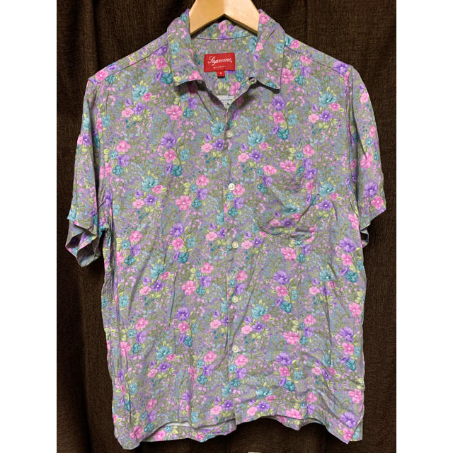 だけする Supreme Supreme Floral Rayon S/S Shirt Black Lの通販 by ...