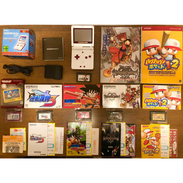 値下げセール ゲームボーイアドバンスSP 限定ファミコンカラー ソフト8