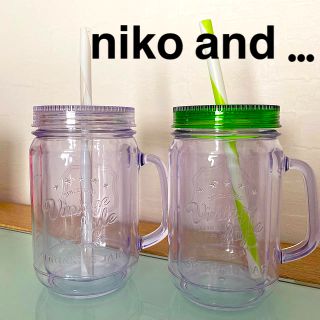 ニコアンド(niko and...)のニコアンド　メイソンジャー　　2個セット(グラス/カップ)