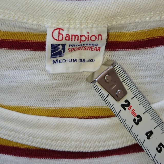 Champion(チャンピオン)のChampion チャンピオン 復刻ランナーズタグボーダーポケットTシャツ メンズのトップス(Tシャツ/カットソー(半袖/袖なし))の商品写真