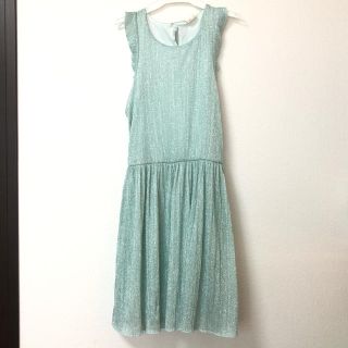 ザラ(ZARA)の(420) ZARA サマードレス ミントグリーン  ワンピース 164cm(ワンピース)