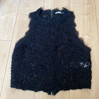 ザラ(ZARA)のZARA レーストップス(カットソー(半袖/袖なし))