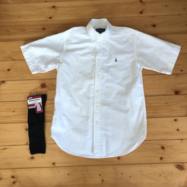 Ralph Lauren(ラルフローレン)のRalph Lauren 150 白シャツ キッズ/ベビー/マタニティのキッズ服男の子用(90cm~)(ブラウス)の商品写真