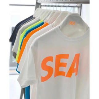 シー(SEA)のwind and sea  白×オレンジ　wds  ウィンダンシー (Tシャツ/カットソー(半袖/袖なし))
