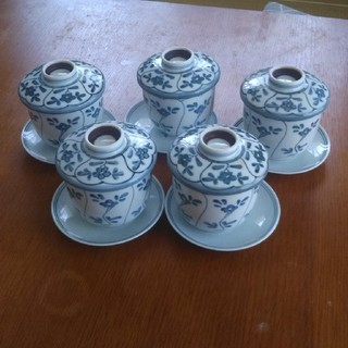 茶碗蒸し用 茶碗 5客セットゆうパツク60センチ(食器)